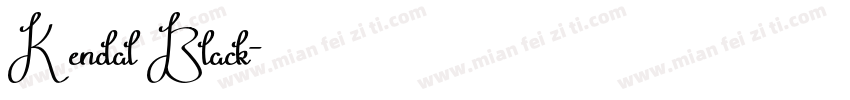 Kendal Black字体转换
